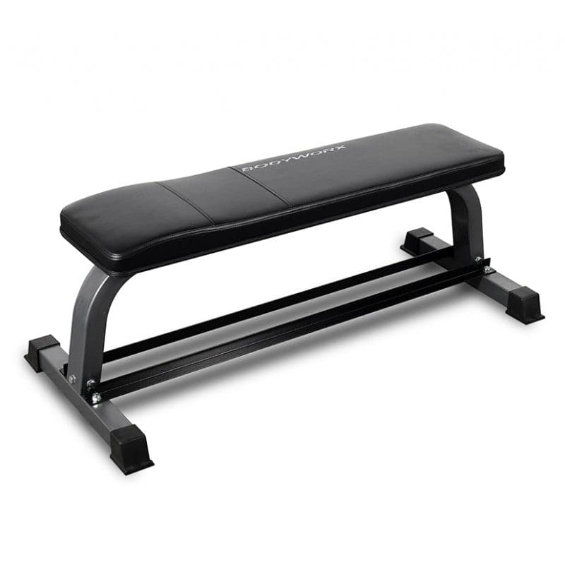 SALE - Bodyworx C302FB Flat Bench with Dumbbell Storage Underneath