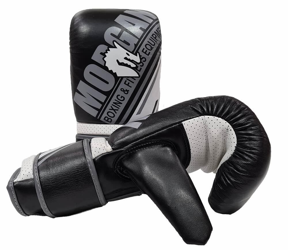 MORGAN AVENTUS LEATHER CURVED BAG MITTS - Musclemania Fitness MegaStore