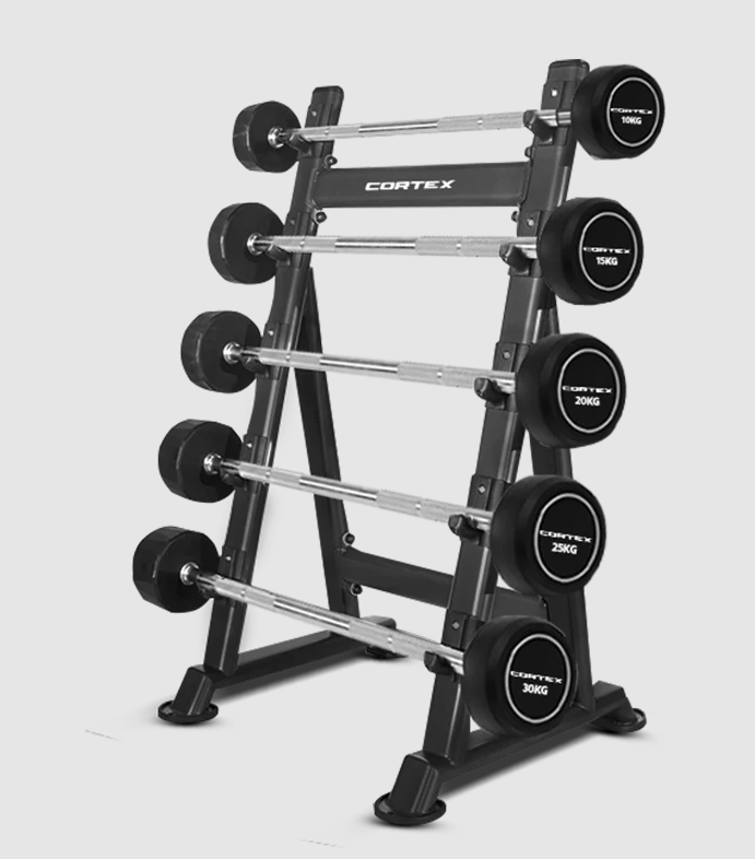 CORTEX ALPHA SERIES FIXED BARBELL SET 100KG + STAND
