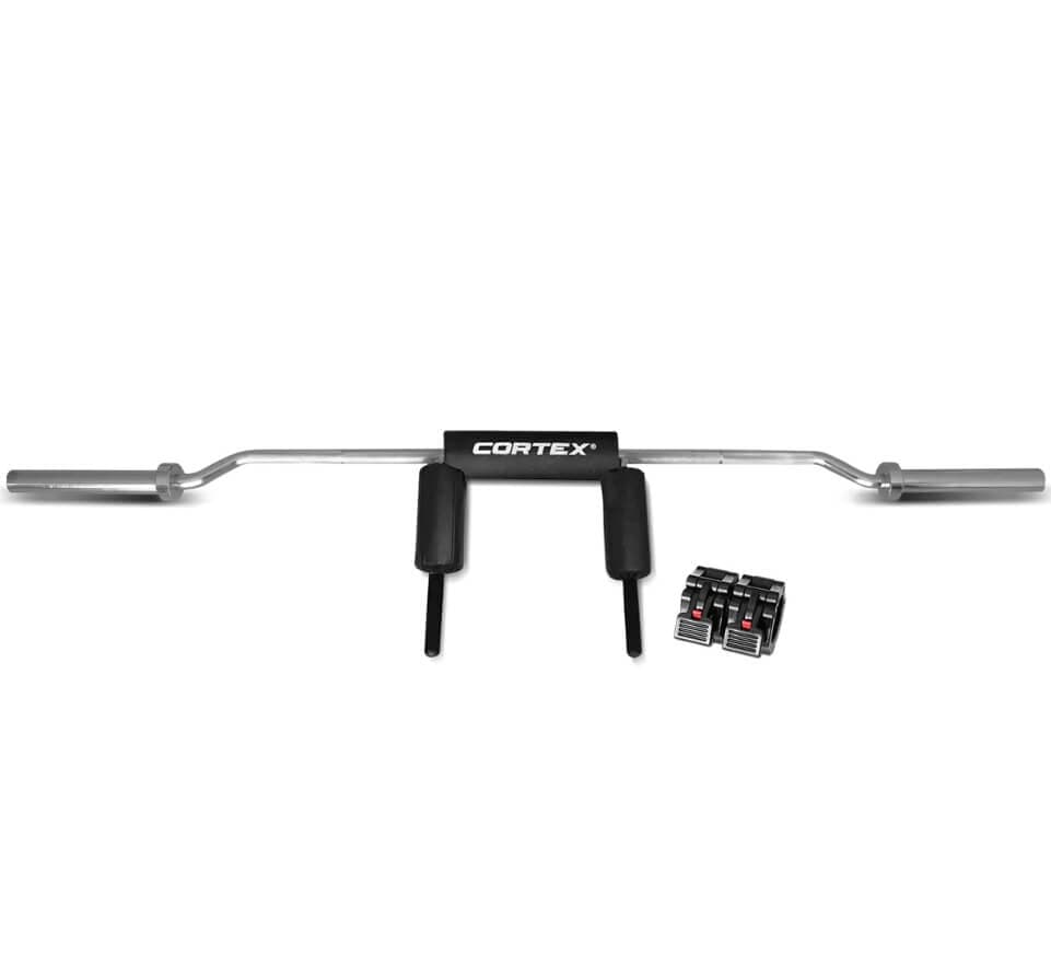 CORTEX SAFETY SQUAT OLYMPIC BARBELL W/ LOCKJAW COLLARS