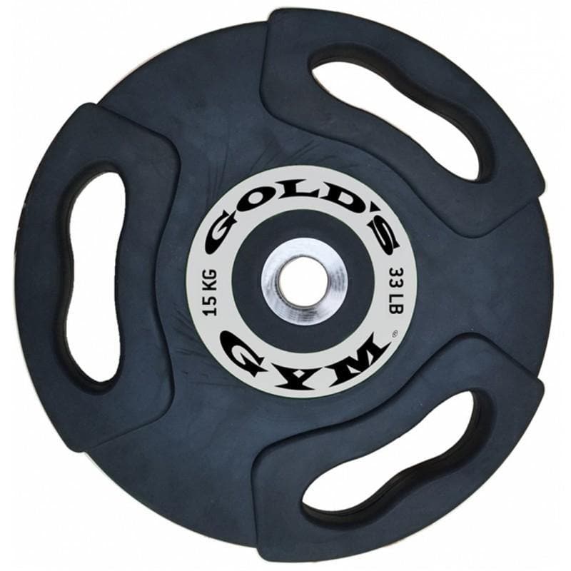 GOLD'S GYM PREMIUM OLYMPIC RUBBER GRIP WEIGHT PLATES - Musclemania Fitness MegaStore