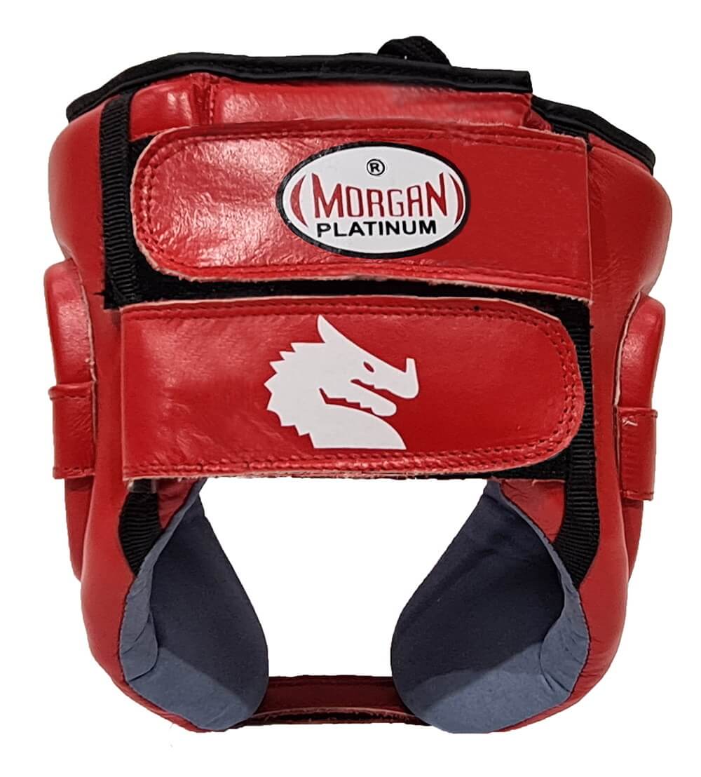 Morgan Platinum  Open Face Leather Head Guard