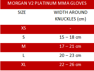 Morgan V2 Platinum Leather MMA Gloves