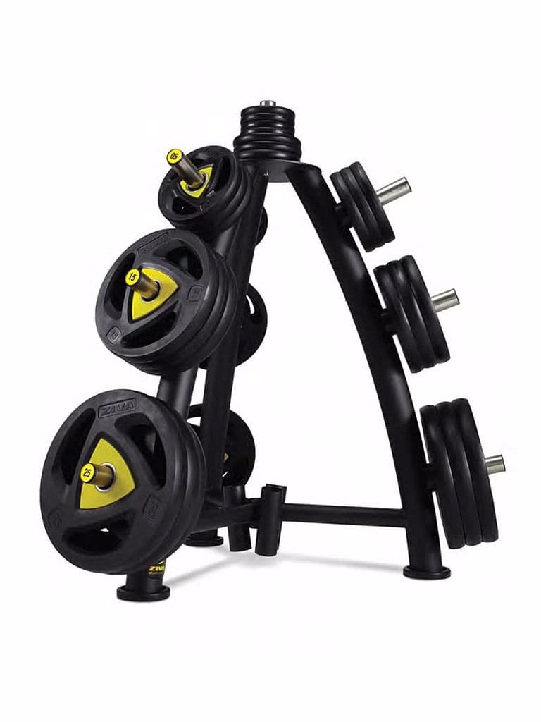 SALE - Ziva ST TRI LEG Premium Weight Plate and Bar Full Commercial Storage Rack