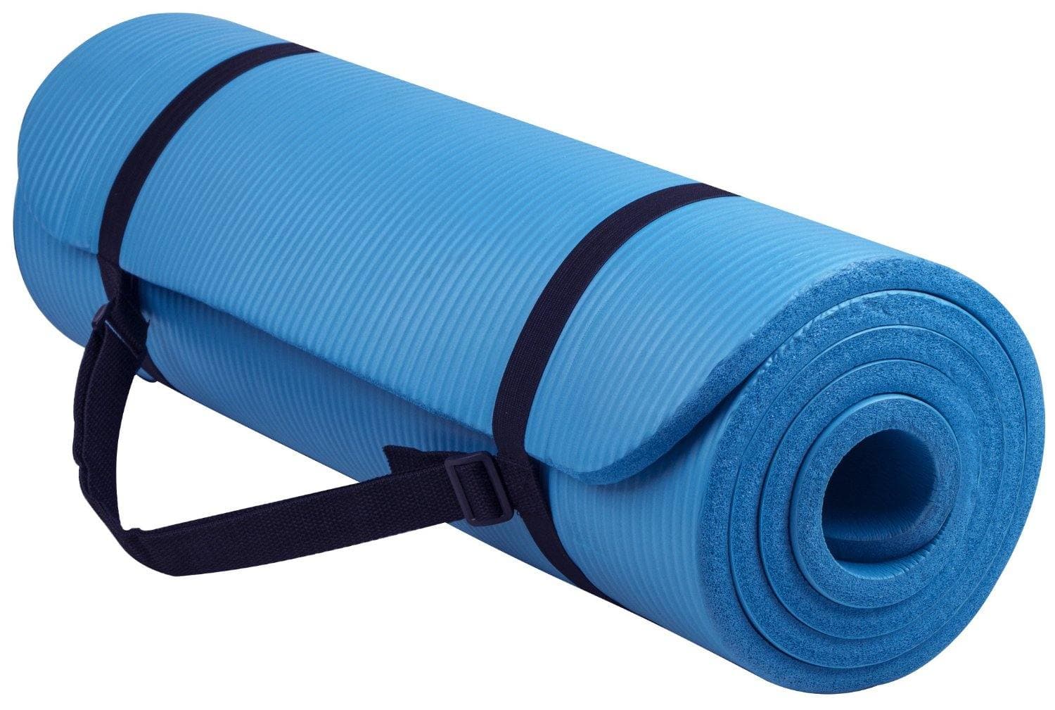 Exercise & Yoga Mat (15mm) - Blue or Red - Musclemania Fitness MegaStore