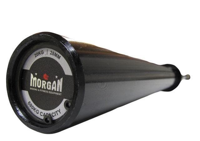 Morgan 20kg Black Harden Chrome Olympic Barbell - 680kg Capacity - Musclemania Fitness MegaStore