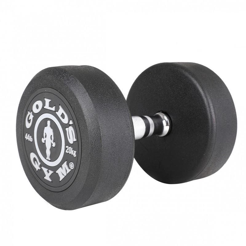 GOLD'S GYM PREMIUM RUBBER DUMBBELLS, Sold in Pairs - Musclemania Fitness MegaStore
