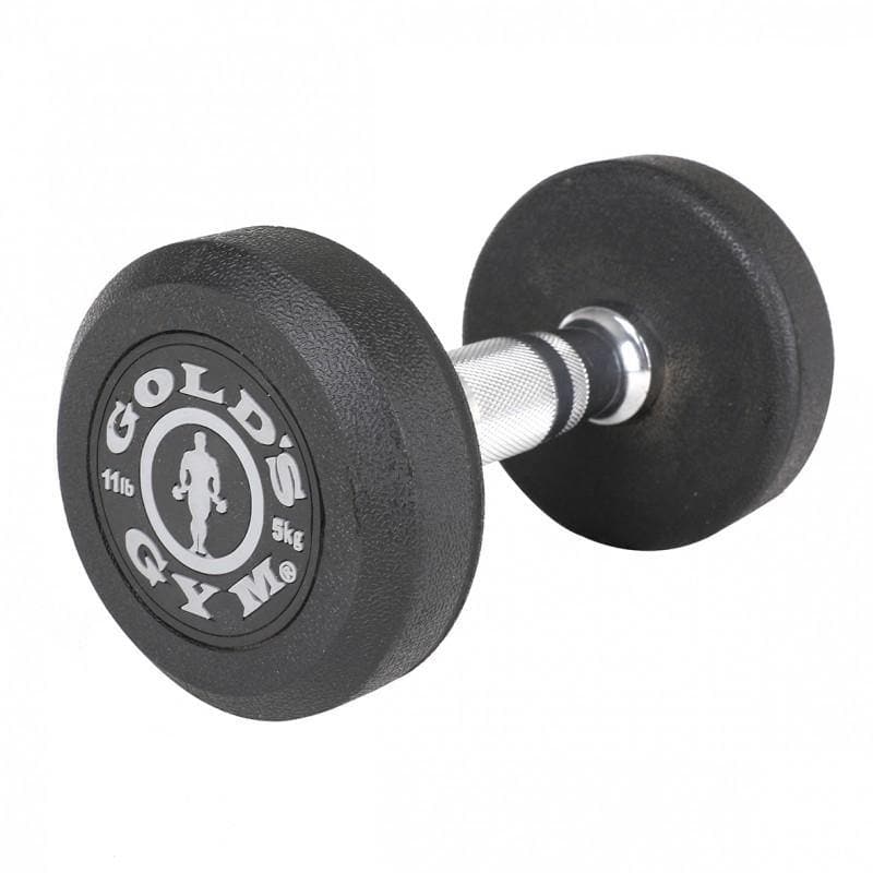 GOLD'S GYM PREMIUM RUBBER DUMBBELLS, Sold in Pairs - Musclemania Fitness MegaStore