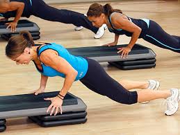 SALE - Aerobic Step with 4 Height Adjustable Blocks, Gym-Grade