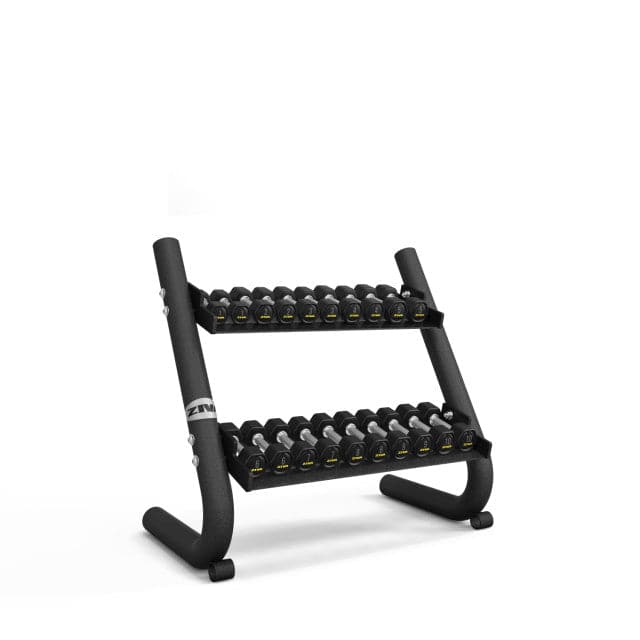 Ziva SL Commercial-Grade 1-10kg Hexagon Dumbbell Rack (Dumbbells Not Included)