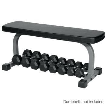 Flat Bench with Dumbbell Storage - Musclemania Fitness MegaStore