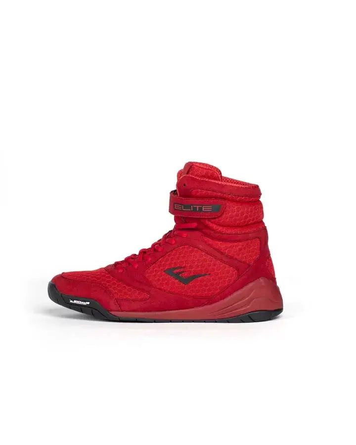 EVERLAST ELITE2 HI-TOP BOXING BOOT - RED/BLACK