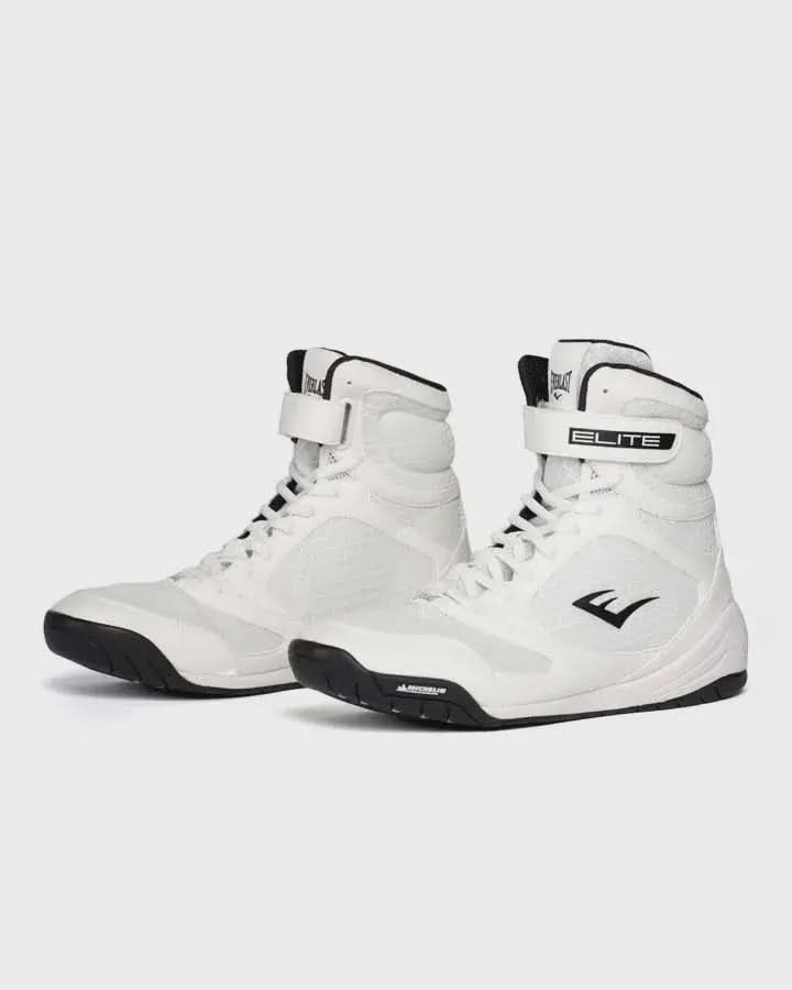 EVERLAST ELITE2 HI-TOP BOXING BOOT - WHITE/BLACK