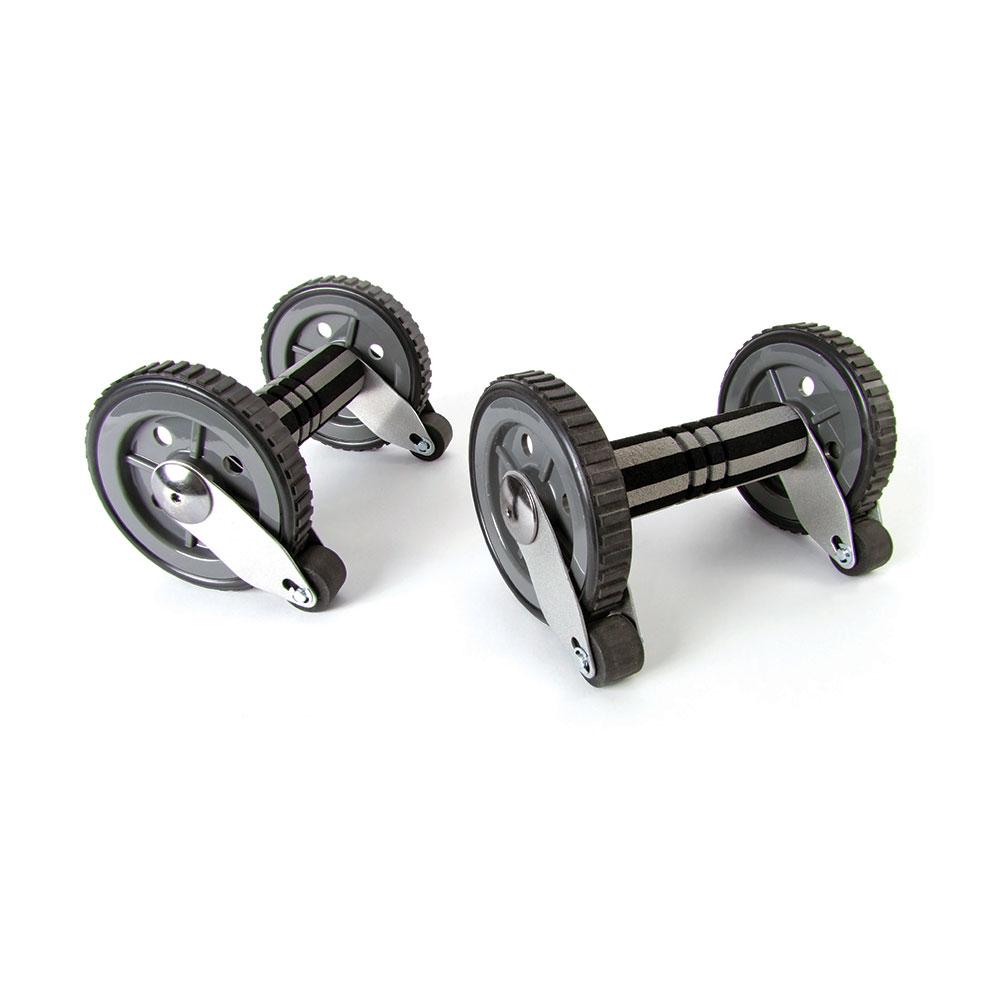 66fit Twin Ab Roller Wheels with Kneel Pad Musclemania Fitness MegaStore