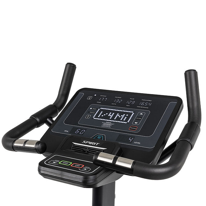 SPIRIT COMMERCIAL CU800 UPRIGHT BIKE - SELF GENRATOR + BLUETOOTH CONNECTIVITY