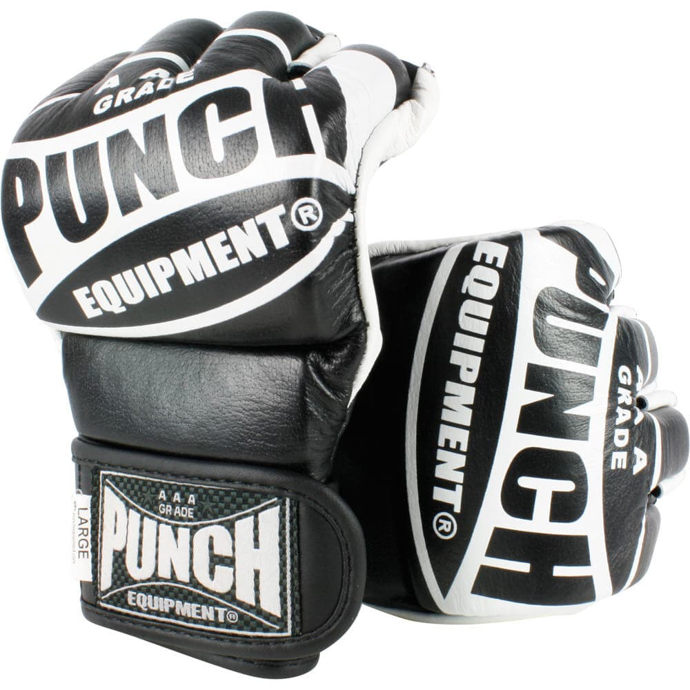 AAA PUNCH CURVED V30 BLACK MMA GLOVES Musclemania Fitness MegaStore