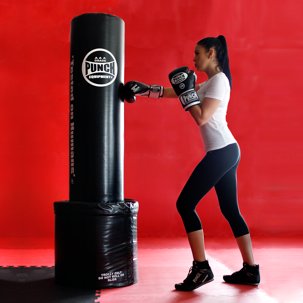 On ground top punching bag