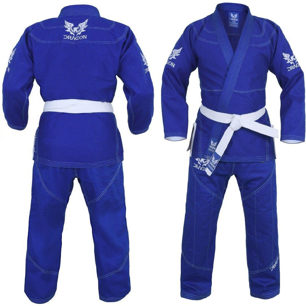 DRAGON V2 450GSM BJJ GI - IBJJF APPROVED (BLUE)