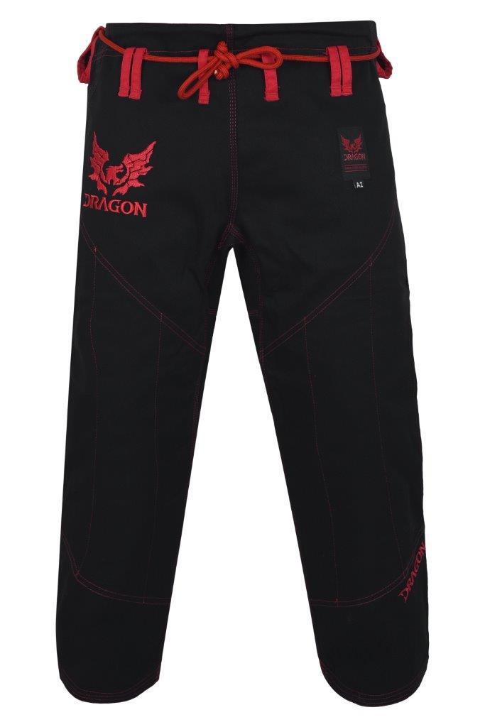 DRAGON V2 450GSM BJJ GI - IBJJF APPROVED (BLACK)