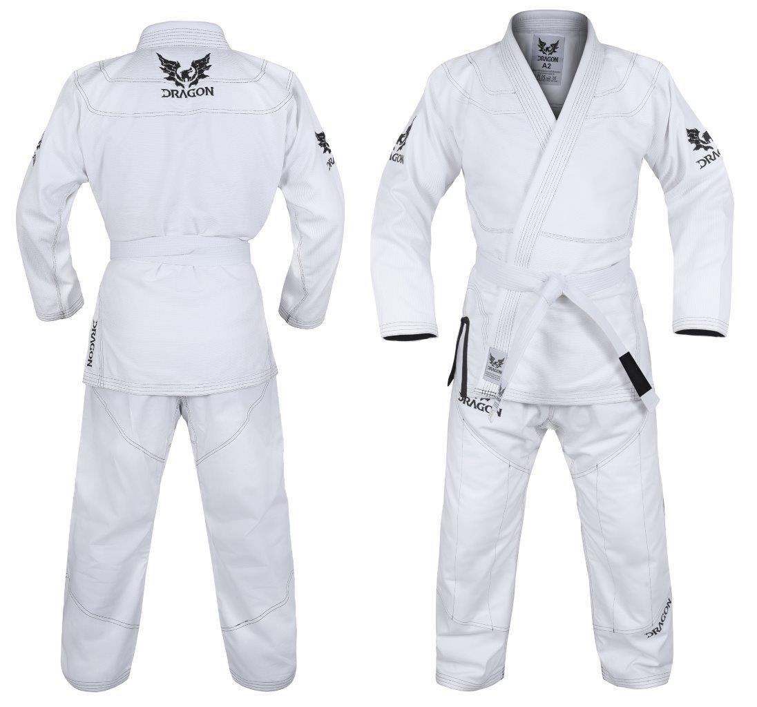 DRAGON V2 450GSM BJJ GI - IBJJF APPROVED (WHITE)