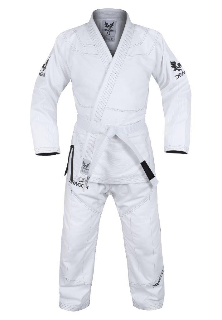DRAGON V2 450GSM BJJ GI - IBJJF APPROVED (WHITE)