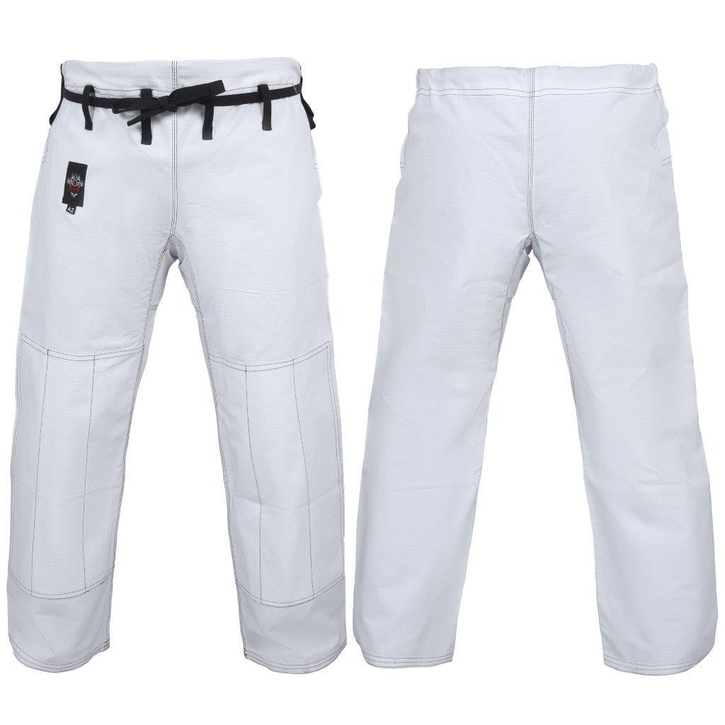 DRAGON FIGHT WEAR COMPETITION BJJ PANTS (WHITE)