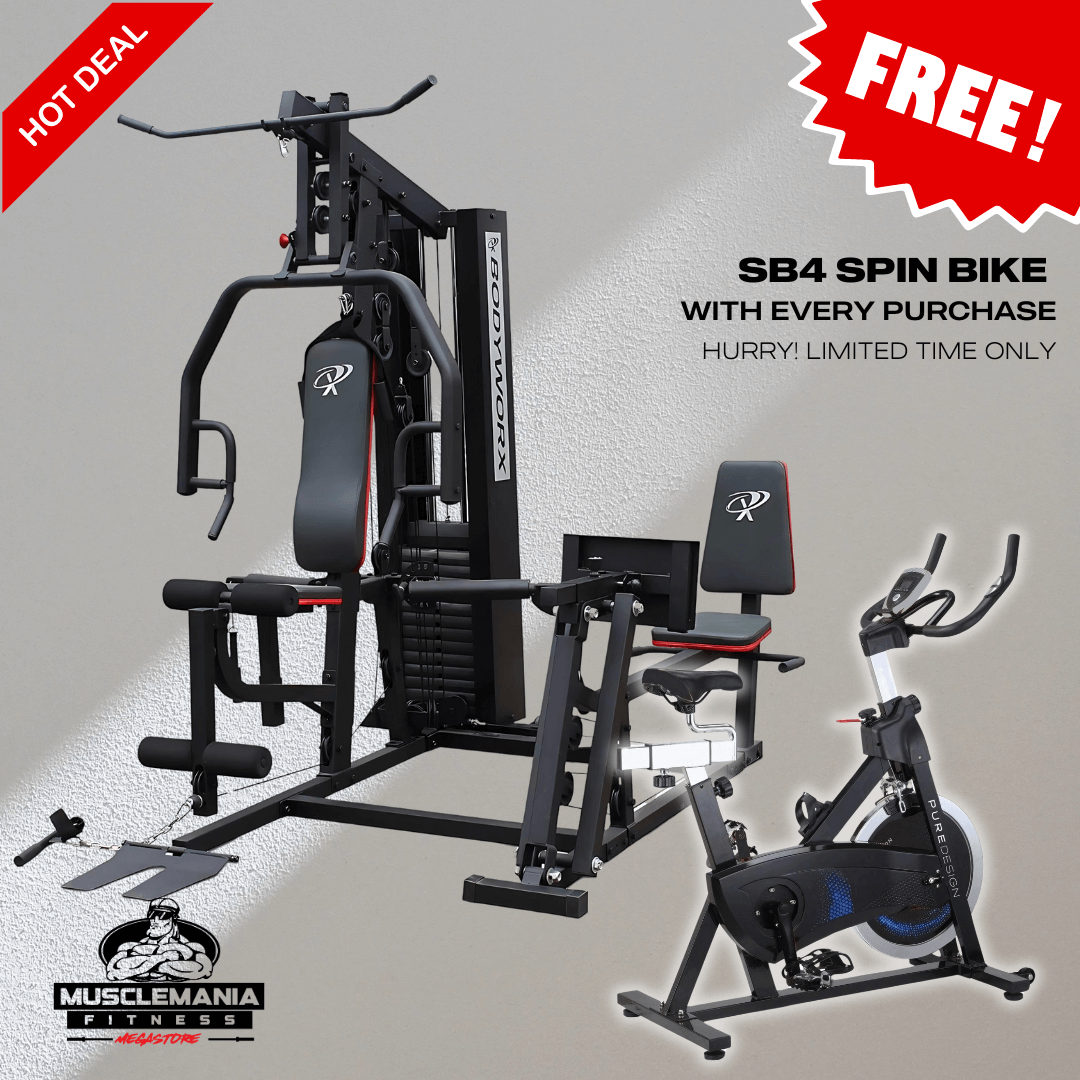 SALE: Bodyworx 215lbs Cable Arm Gym Including Leg Press (LBX950CAGLP-COMBO)