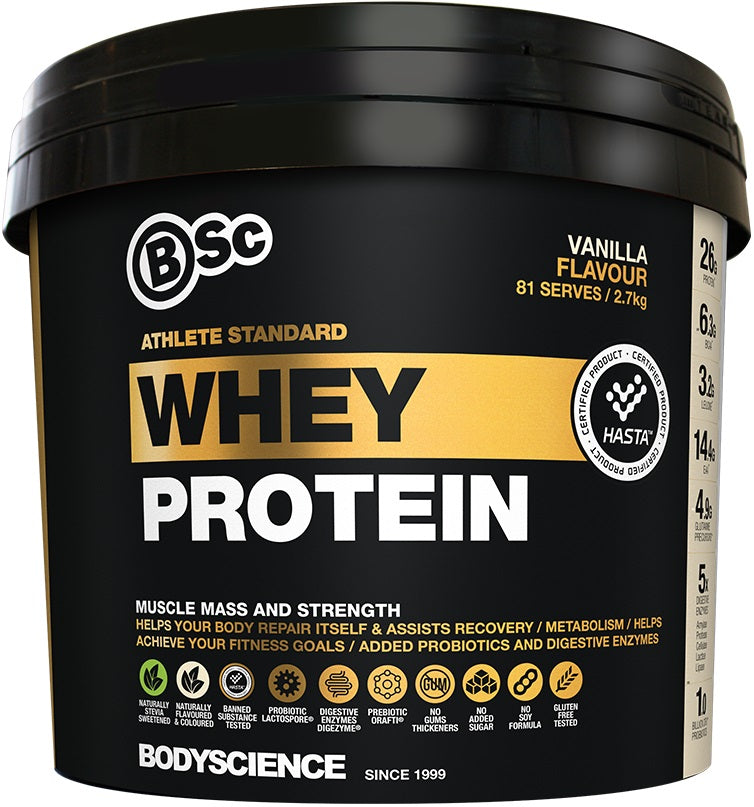 BSC Athlete Standard Whey Protein - 2.7kg