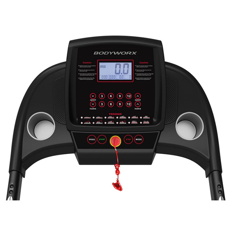 Bodyworx JTX150BM Treadmill | Foldable Home Treadmill with Auto Incline