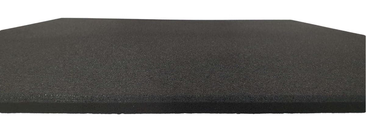 Morgan Black Rubber Floor Tiles - 6 Pack