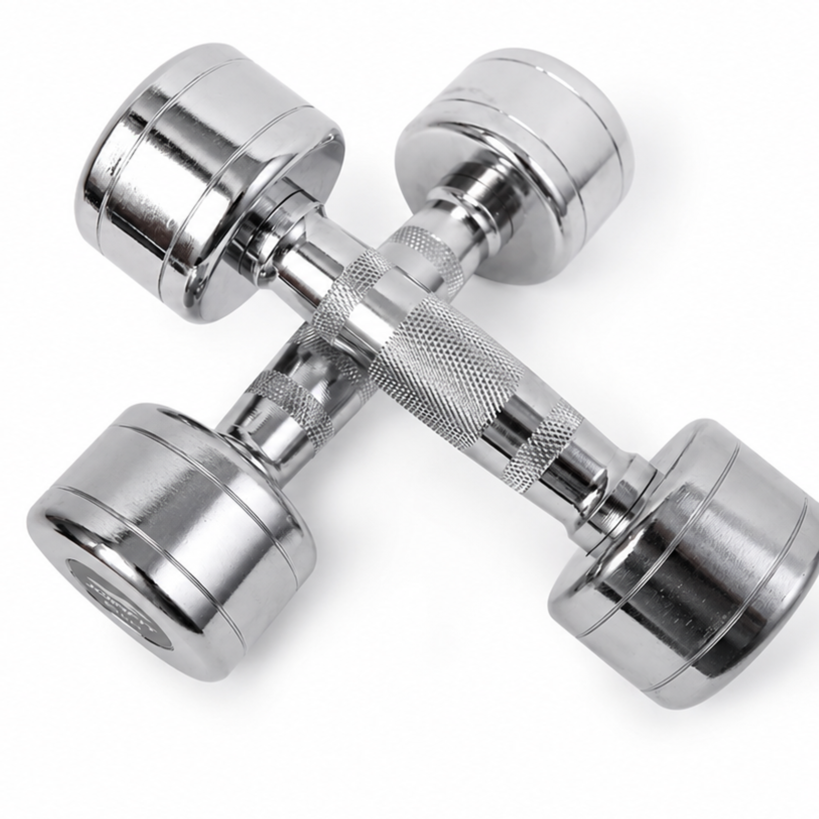 Chrome Dumbbell & Triangle Storage Rack Package | 1–10kg Pairs