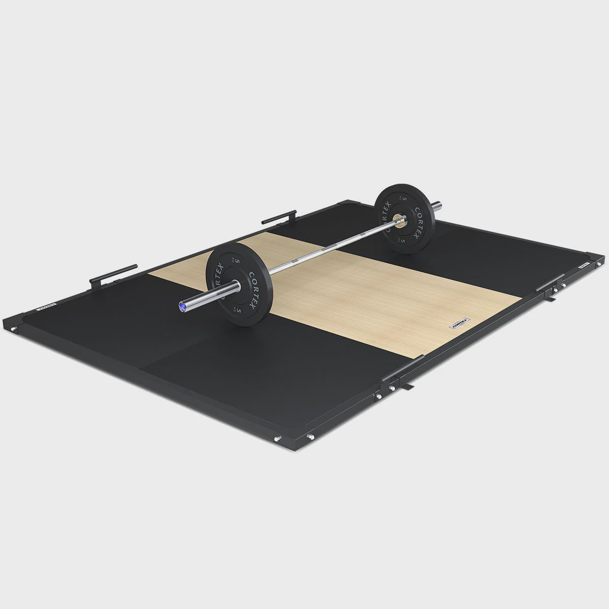 CORTEX Commercial-Grade 50mm Weightlifting Platform V2 with Dual Density Mats Framed Set - Natural (3m x 2m)