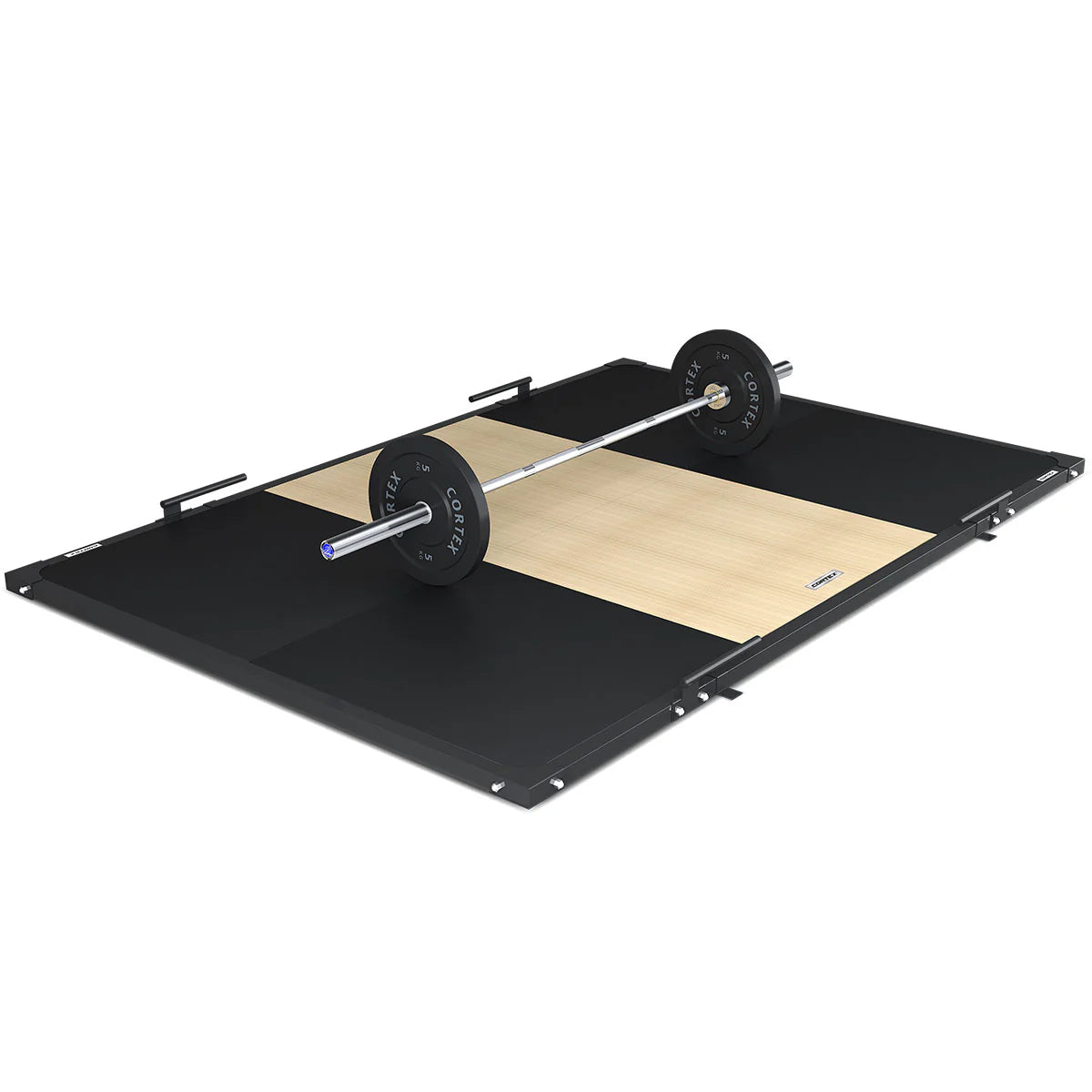 CORTEX Commercial-Grade 50mm Weightlifting Platform V2 with Dual Density Mats Framed Set - Natural (3m x 2m)