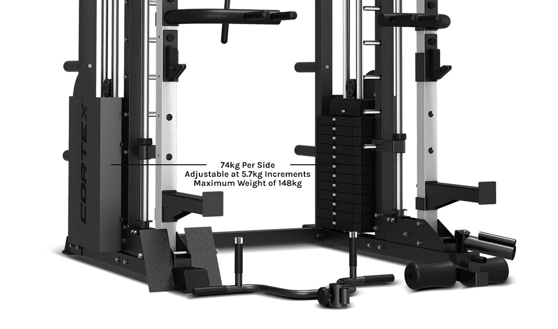 CORTEX SM-25 6-IN-1 POWER RACK WITH SMITH & CABLE MACHINE