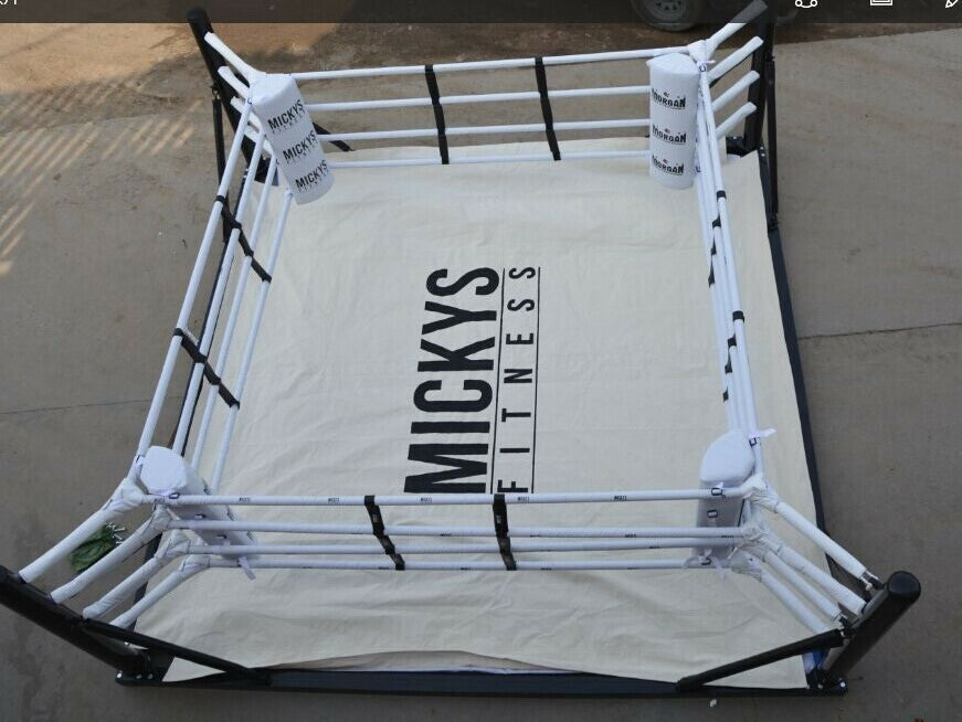 MORGAN CUSTOM FLOOR-MOUNTED BOXING RING 4 METRE | COMMERCIAL GYM & CLUB BOXING RING SYSTEM