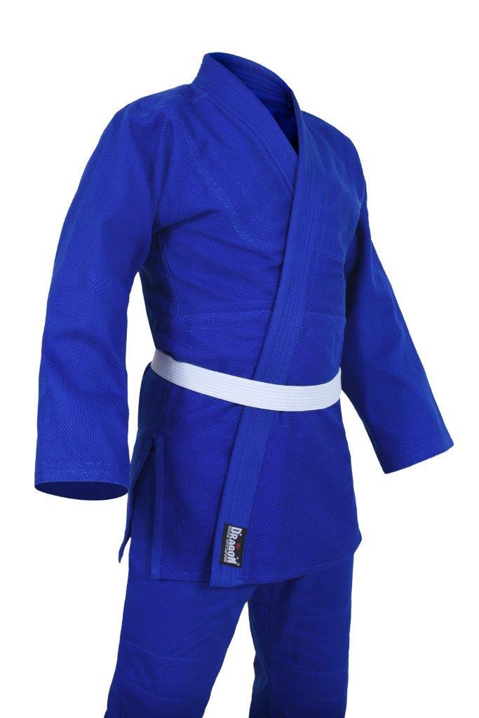 DRAGON BLUE 1.5 550GSM JUDO WEAVE UNIFORM | HEAVY DUTY JUDO GI FOR TRAINING & COMPETITION