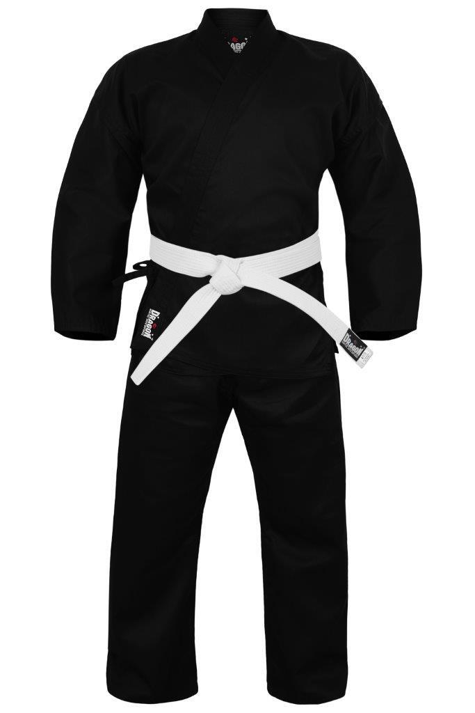 DRAGON KARATE UNIFORM (BLACK) - 8OZ