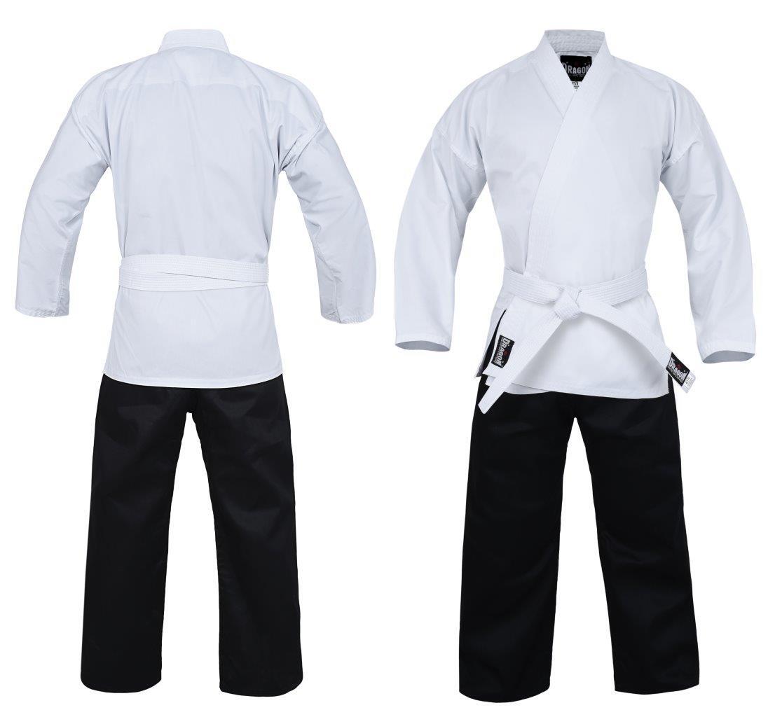 DRAGON KARATE SALT & PEPPER UNIFORM (8oz)