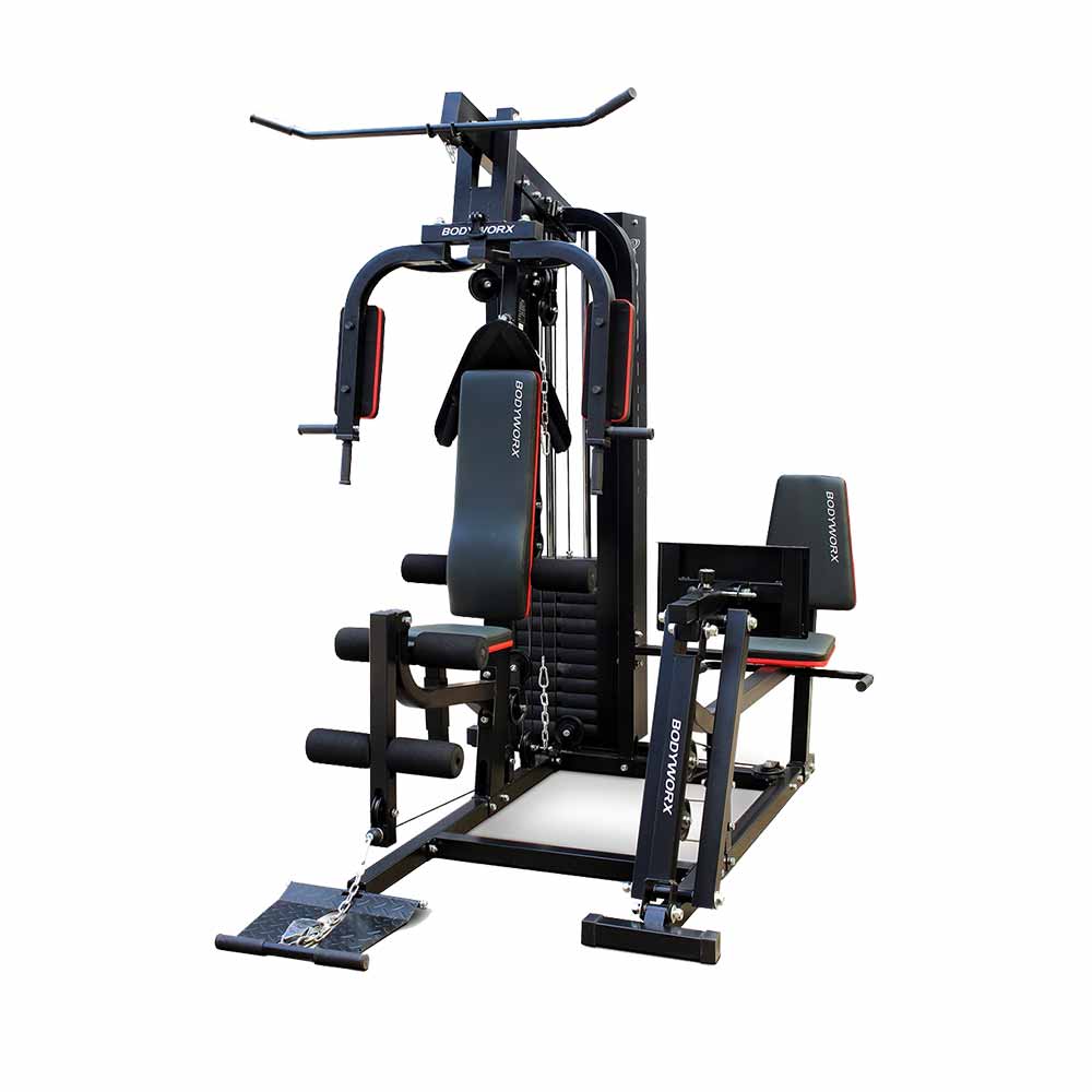 NEW YEAR SALE: Bodyworx L8000LP 215lb Home Gym With Leg Press - 1 LEFT, NEW IN BOX!