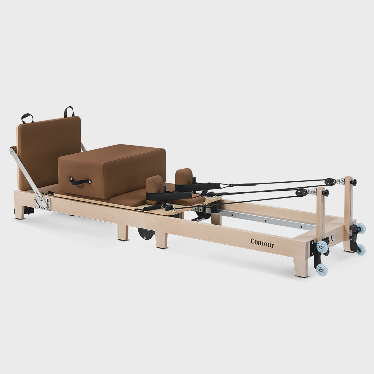 PRE ORDER: Lifespan Fitness Contour Folding Wooden Pilates Reformer Machine (Espresso) - Due June 2026