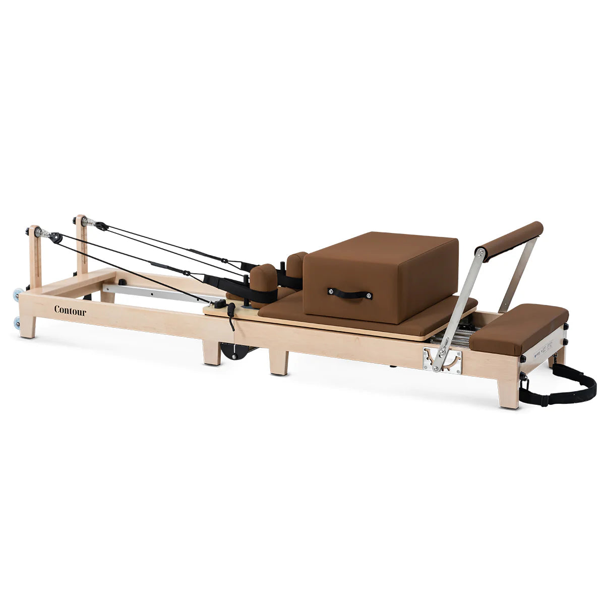 PRE ORDER: Lifespan Fitness Contour Folding Wooden Pilates Reformer Machine (Espresso) - Due June 2026