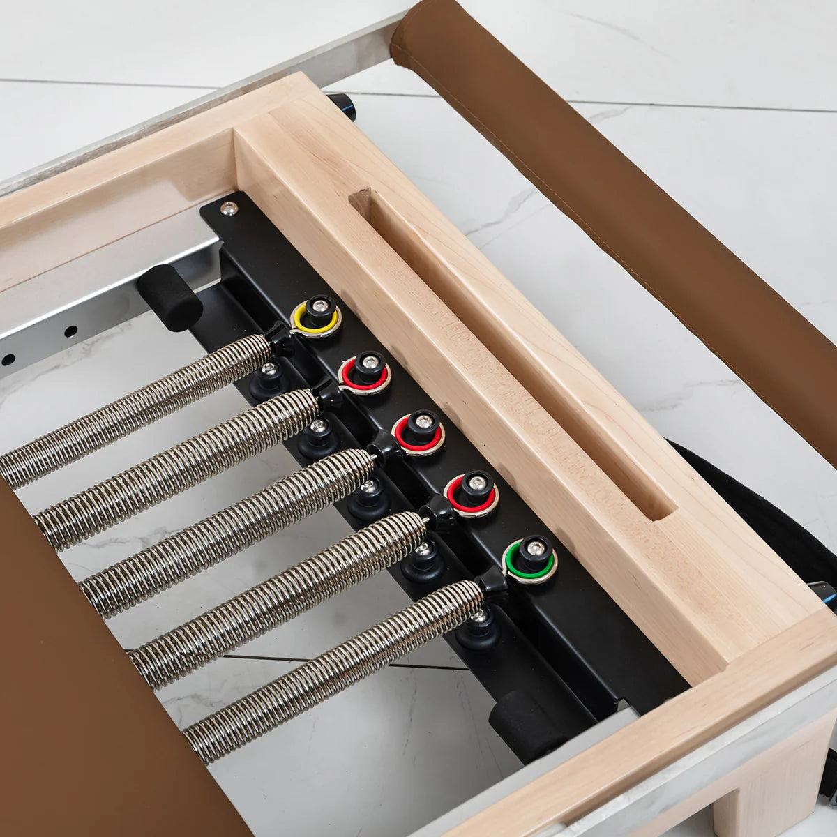 PRE ORDER: Lifespan Fitness Contour Folding Wooden Pilates Reformer Machine (Espresso) - Due June 2026