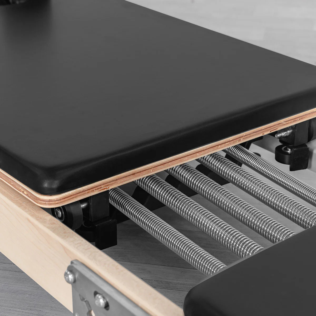 PRE-ORDER FOR EARLY JANUARY: Lifespan Fitness Contour Folding Wooden Pilates Reformer Machine Set (Black)