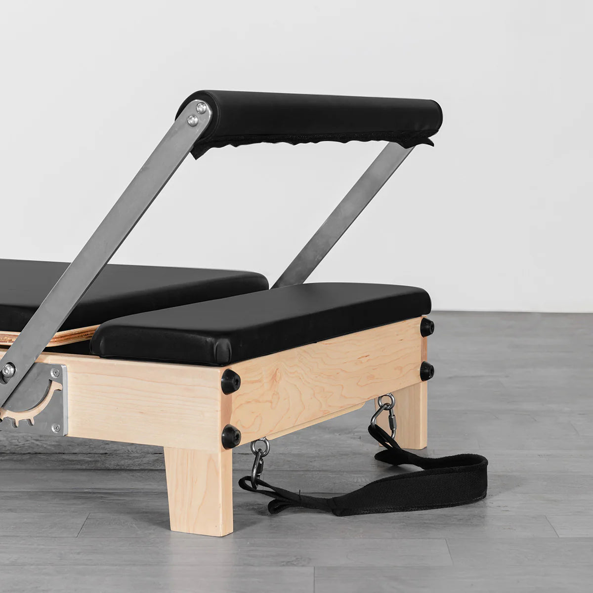 PRE-ORDER FOR EARLY JANUARY: Lifespan Fitness Contour Folding Wooden Pilates Reformer Machine Set (Black)