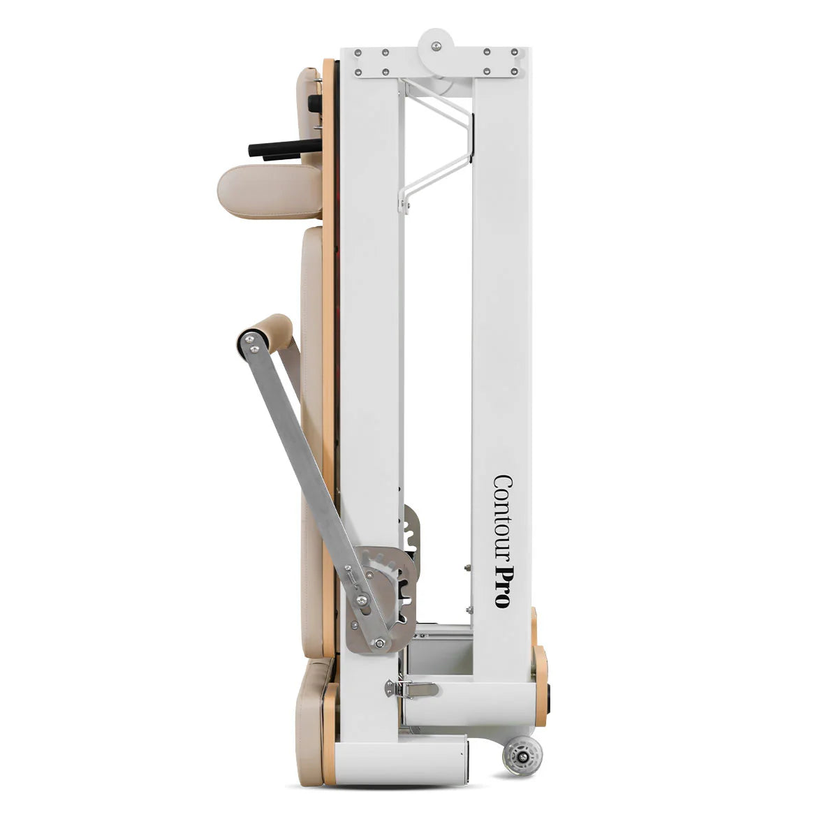 Lifespan Fitness Contour Pro Folding Aluminium Pilates Reformer Machine - Beige