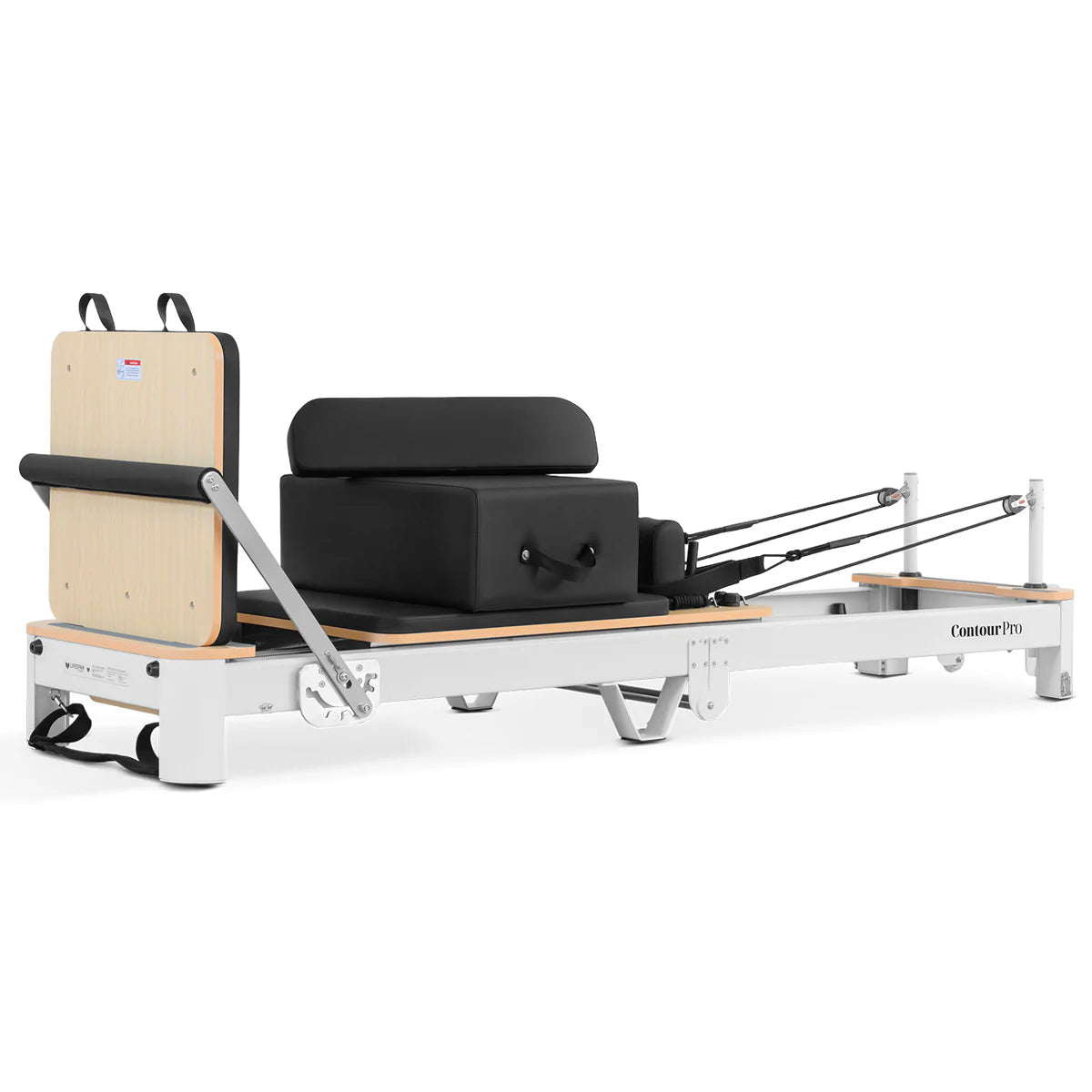 Lifespan Fitness Contour Pro Folding Aluminium Pilates Reformer Machine - Black