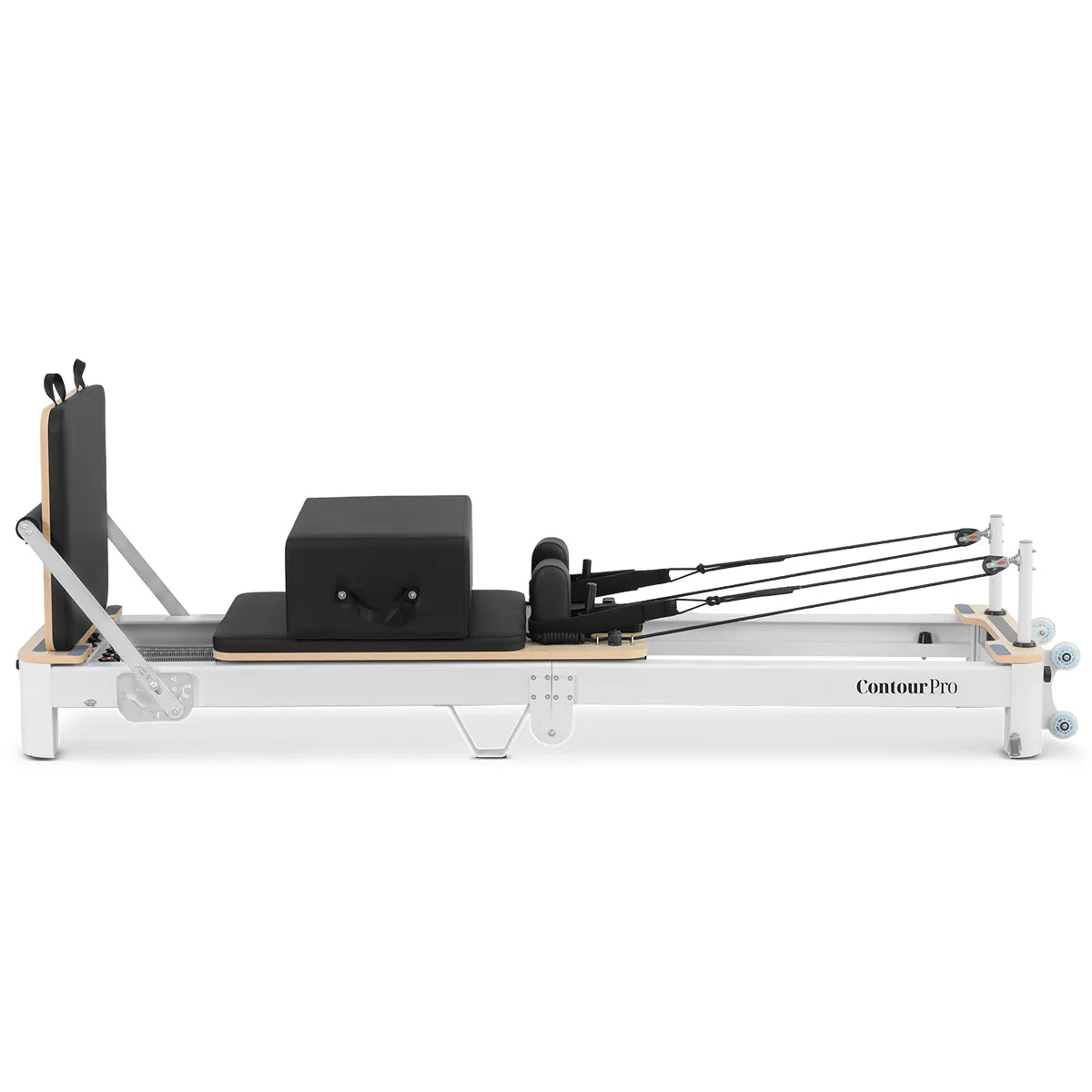 Lifespan Fitness Contour Pro Folding Aluminium Pilates Reformer Machine - Black