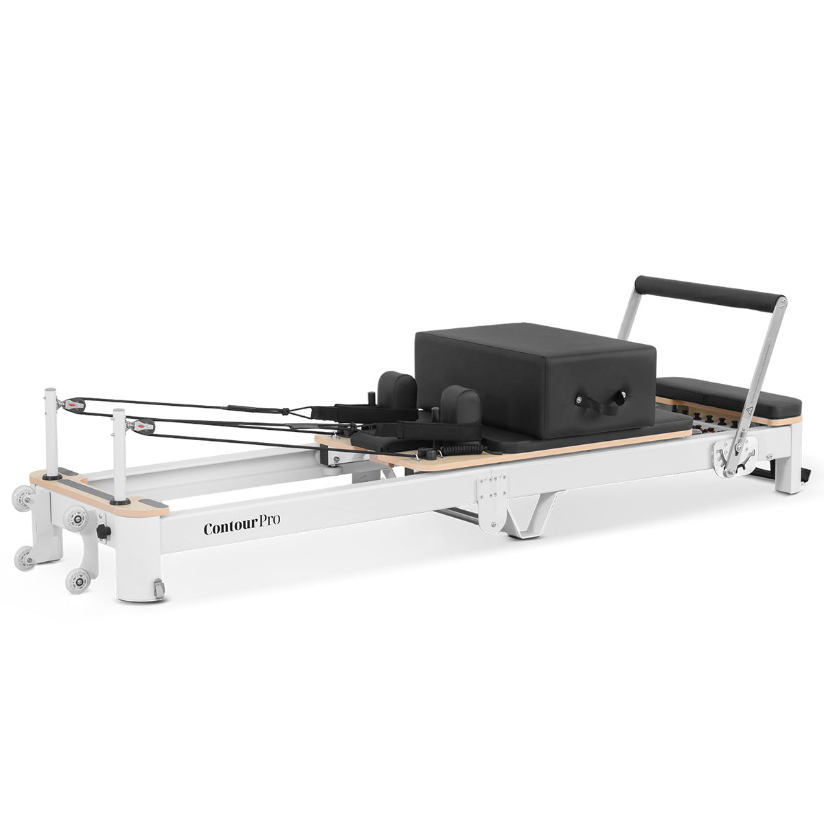 Lifespan Fitness Contour Pro Folding Aluminium Pilates Reformer Machine - Black