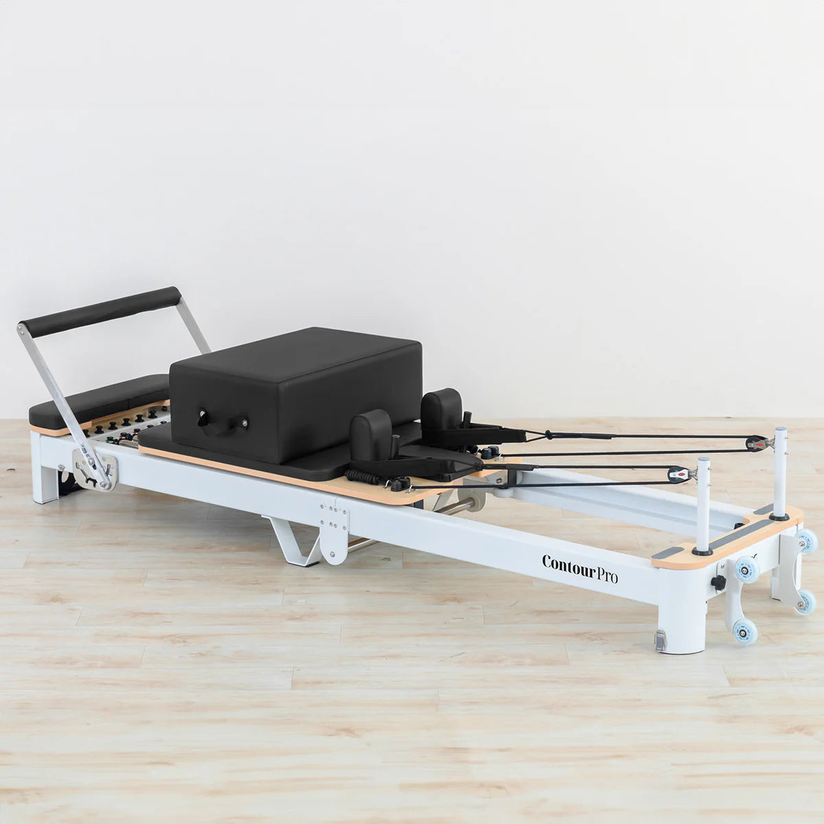 Lifespan Fitness Contour Pro Folding Aluminium Pilates Reformer Machine - Black