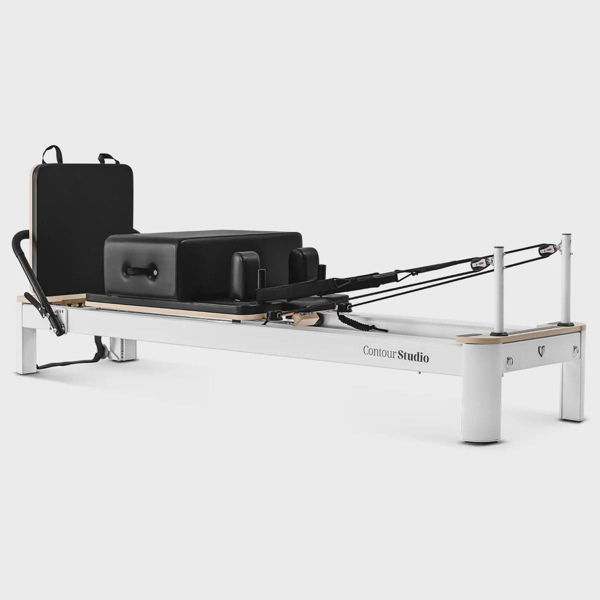 PRE-ORDER NOW:  Contour Studio Commercial Pilates Reformer Machine (Black)